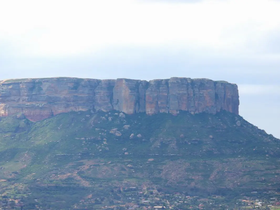 Sandstone cliffs of the QwaQwa table mountain